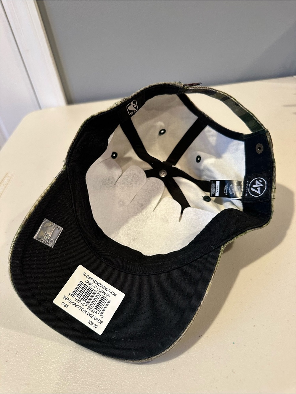 '47 Adult Washington Wizards Camo Clean Up Adjustable Hat - Picture 7 of 9
